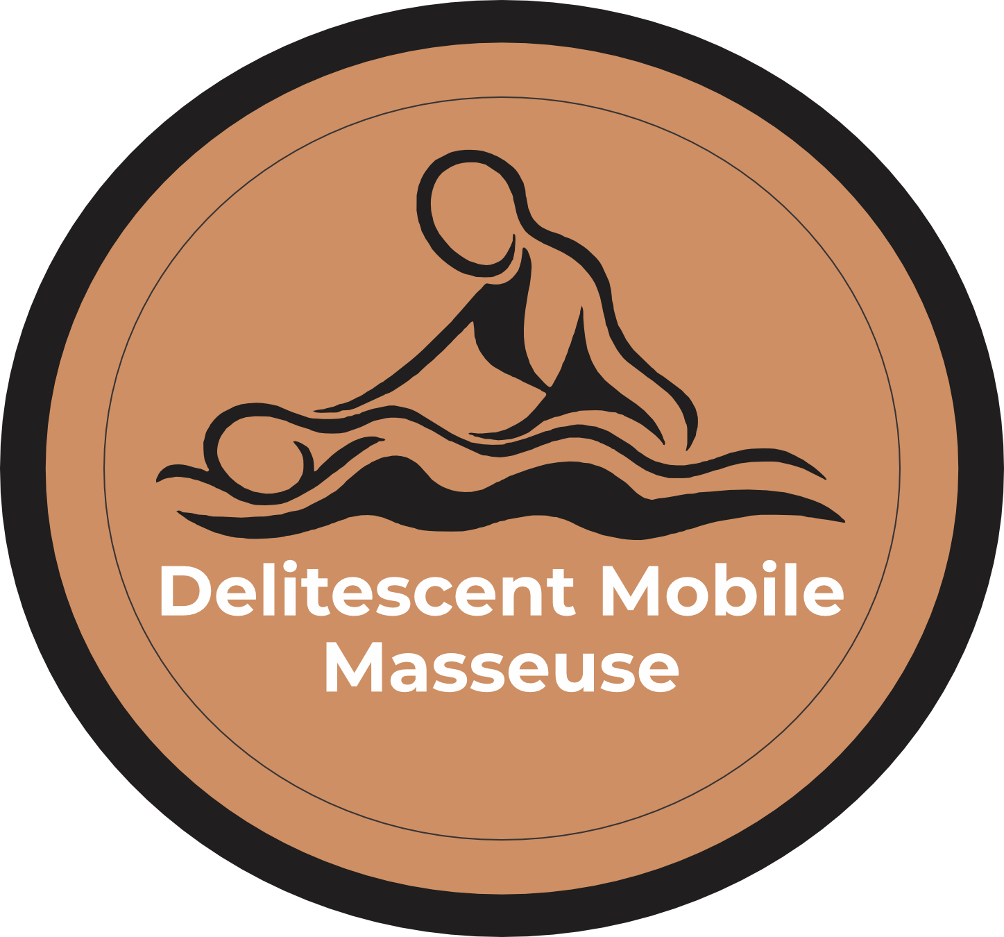 Delitescent Mobile Masseuse Logo